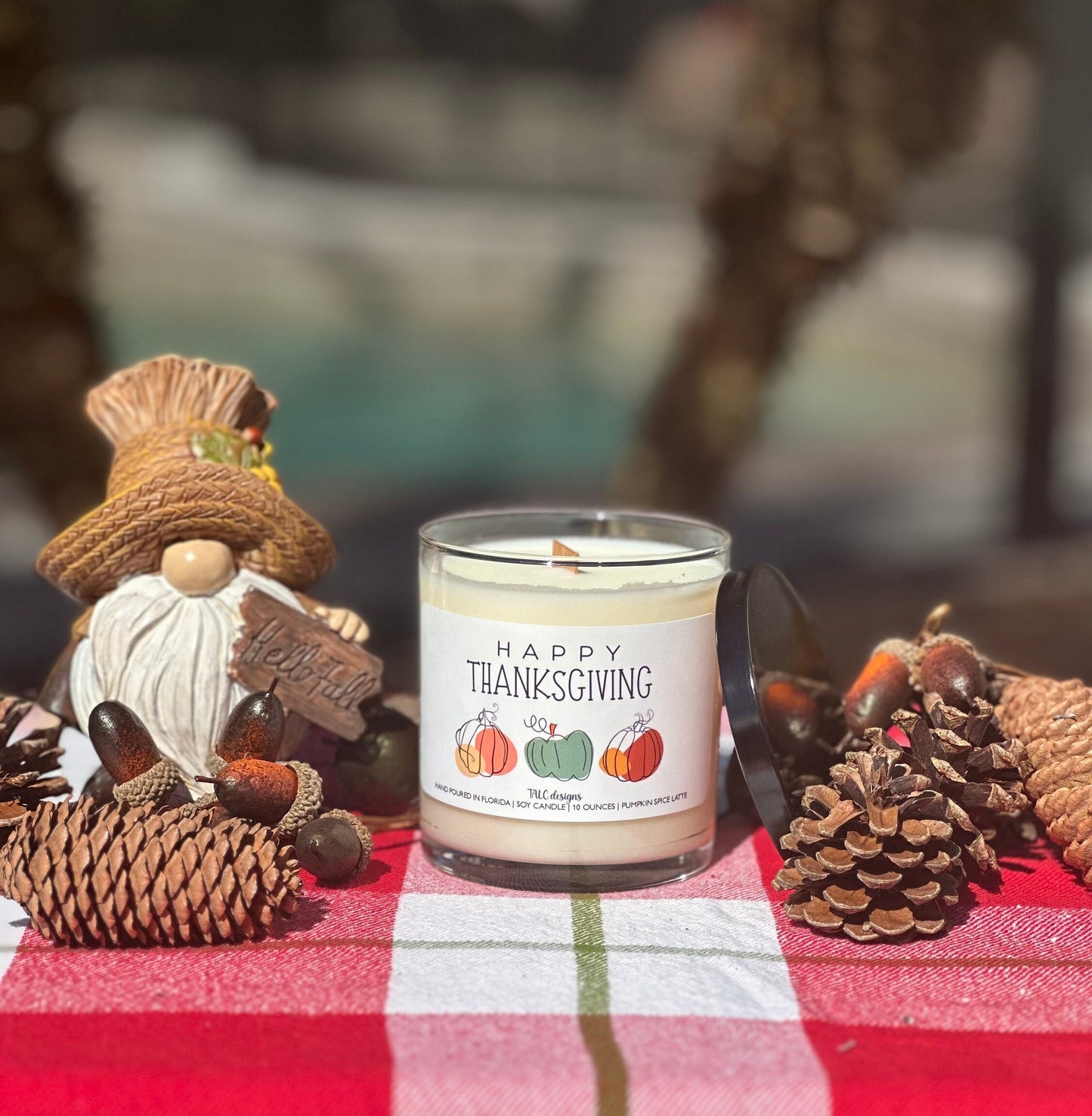 Happy Thanksgiving Wooden Wick